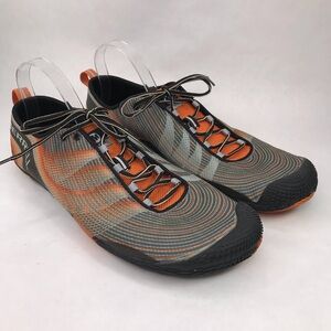 Merrell Men’s Size 14 Vapor Glove 2 Minimalist Running Shoes Gray Orange Vibram